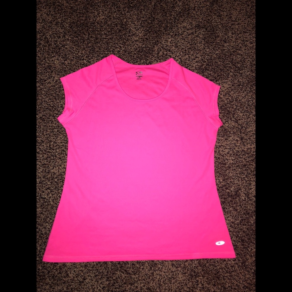 Neon pink Champion athletic t- shirt!